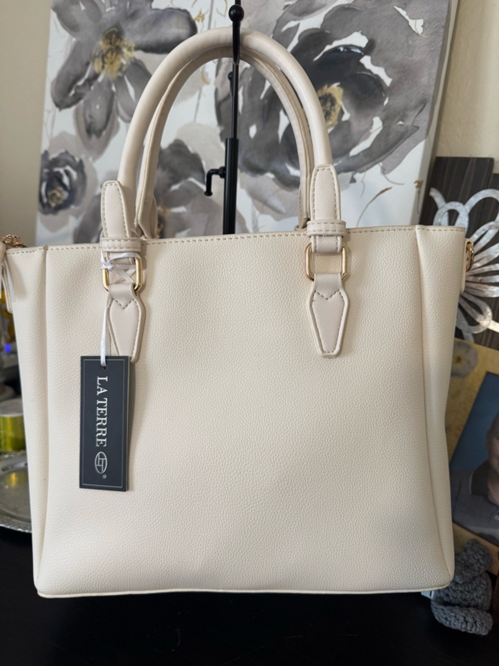 Cream Leterre Women’s handbag. NWT